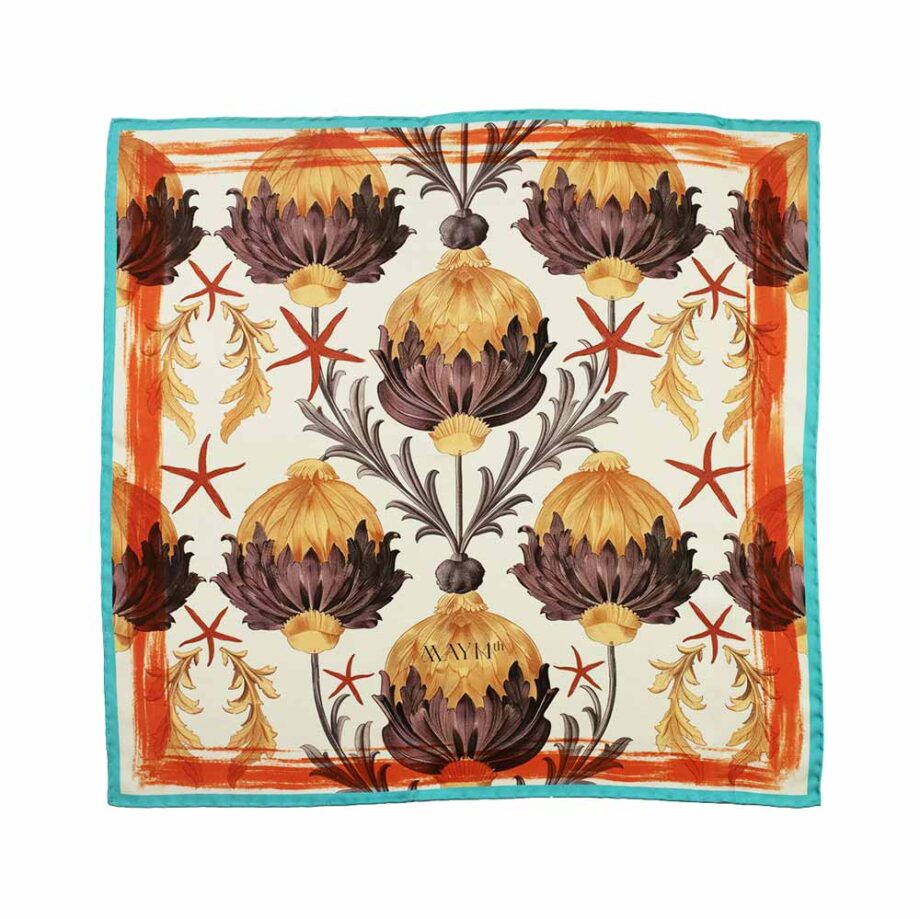 May14th Starfish pañuelo de seda 50x50