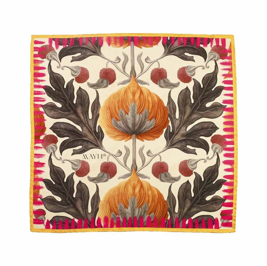 May14th Flor de acantos May14th Starfish pañuelo de seda 50x50